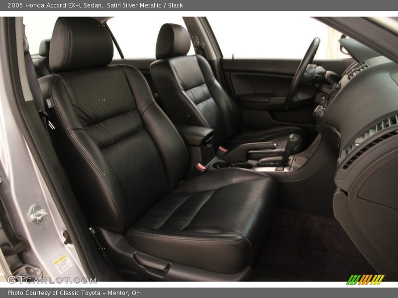 Satin Silver Metallic / Black 2005 Honda Accord EX-L Sedan