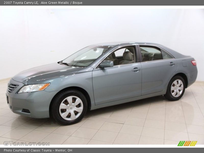 Aloe Green Metallic / Bisque 2007 Toyota Camry LE