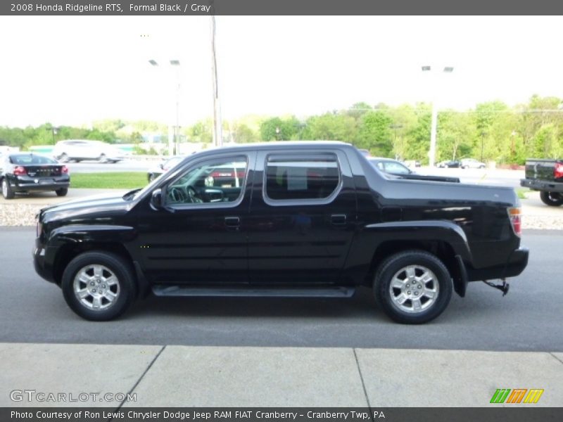 Formal Black / Gray 2008 Honda Ridgeline RTS