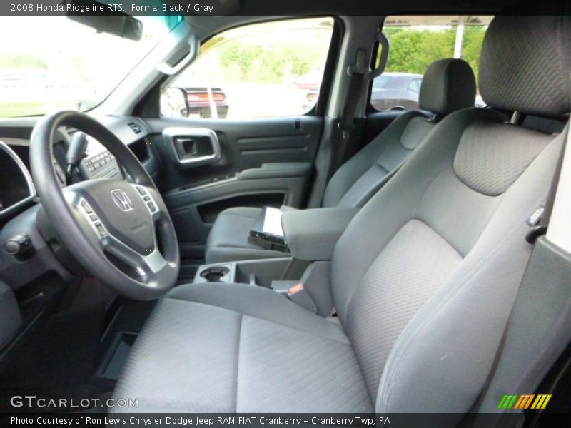 Formal Black / Gray 2008 Honda Ridgeline RTS