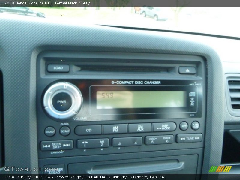 Formal Black / Gray 2008 Honda Ridgeline RTS