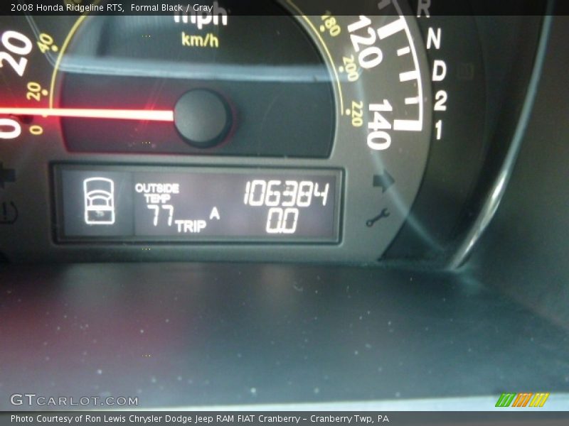 Formal Black / Gray 2008 Honda Ridgeline RTS