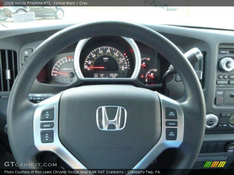 Formal Black / Gray 2008 Honda Ridgeline RTS