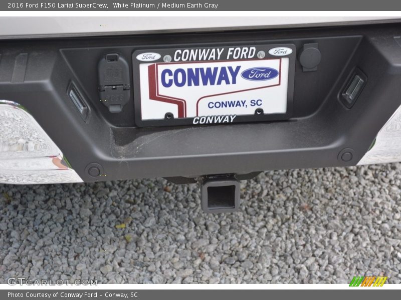 White Platinum / Medium Earth Gray 2016 Ford F150 Lariat SuperCrew