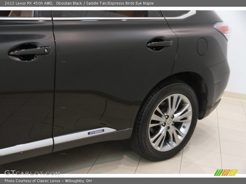 Obsidian Black / Saddle Tan/Espresso Birds Eye Maple 2013 Lexus RX 450h AWD