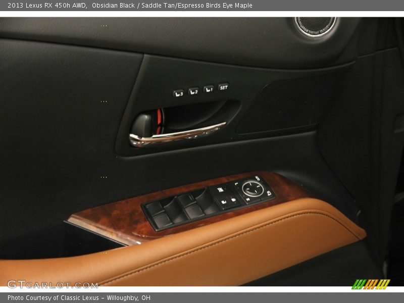 Obsidian Black / Saddle Tan/Espresso Birds Eye Maple 2013 Lexus RX 450h AWD