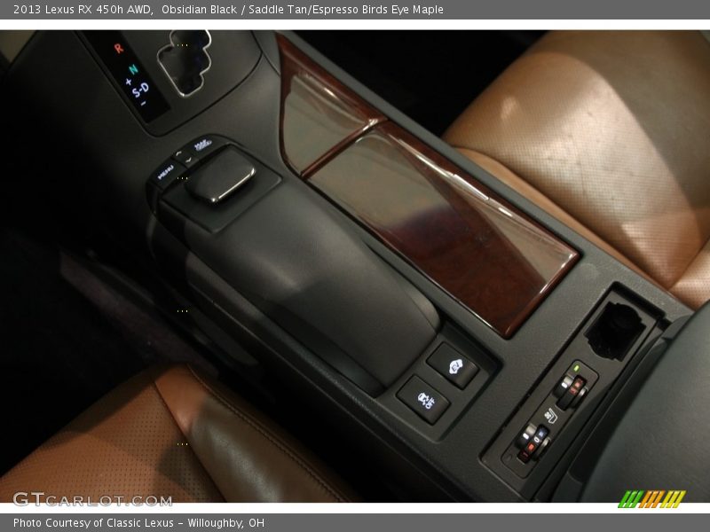 Obsidian Black / Saddle Tan/Espresso Birds Eye Maple 2013 Lexus RX 450h AWD