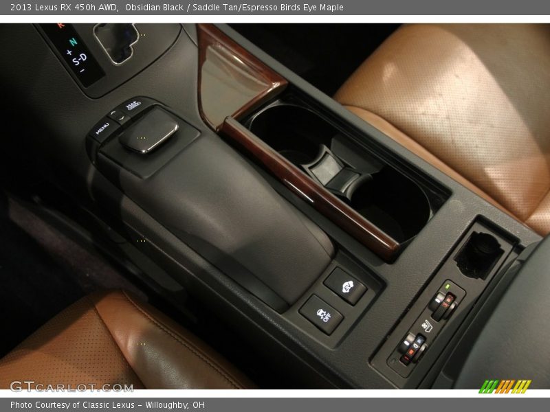 Obsidian Black / Saddle Tan/Espresso Birds Eye Maple 2013 Lexus RX 450h AWD