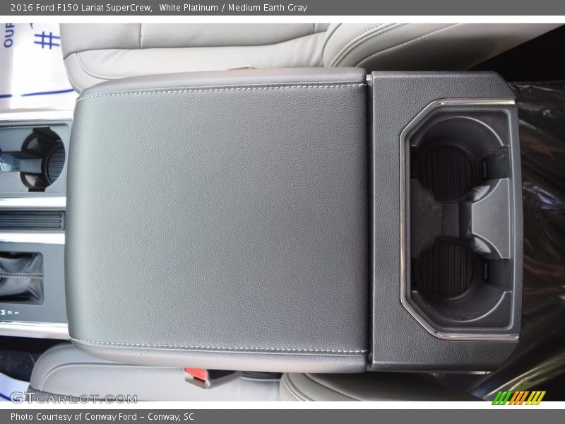 White Platinum / Medium Earth Gray 2016 Ford F150 Lariat SuperCrew