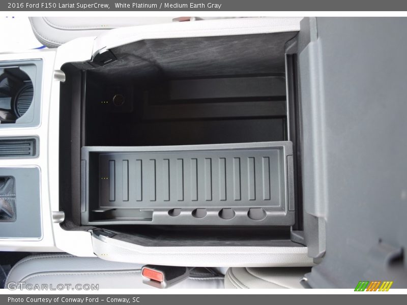 White Platinum / Medium Earth Gray 2016 Ford F150 Lariat SuperCrew