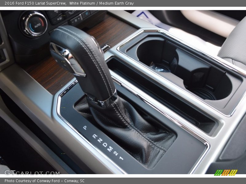 White Platinum / Medium Earth Gray 2016 Ford F150 Lariat SuperCrew