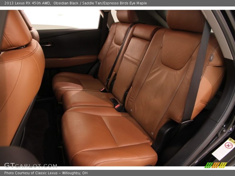 Obsidian Black / Saddle Tan/Espresso Birds Eye Maple 2013 Lexus RX 450h AWD