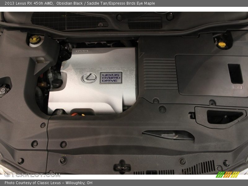 Obsidian Black / Saddle Tan/Espresso Birds Eye Maple 2013 Lexus RX 450h AWD