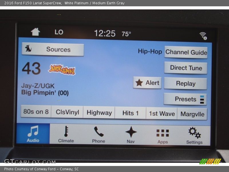 White Platinum / Medium Earth Gray 2016 Ford F150 Lariat SuperCrew