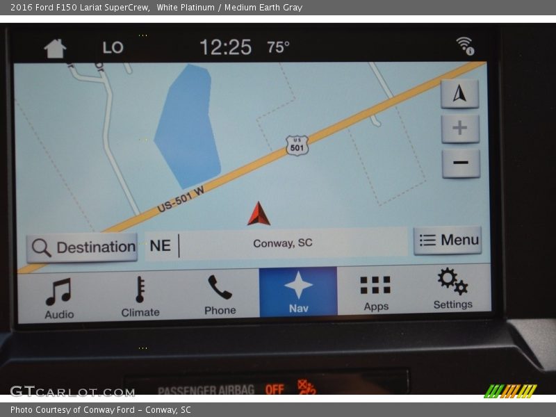 White Platinum / Medium Earth Gray 2016 Ford F150 Lariat SuperCrew