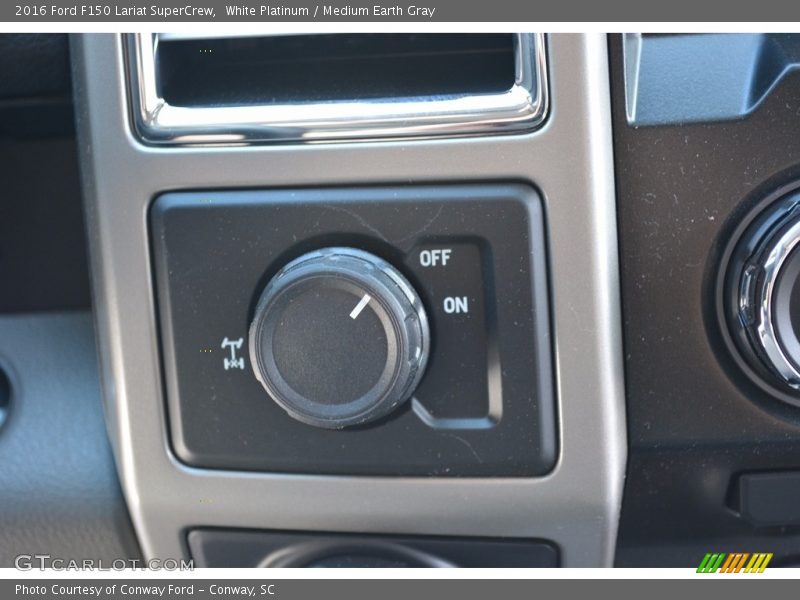White Platinum / Medium Earth Gray 2016 Ford F150 Lariat SuperCrew