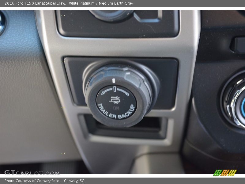 White Platinum / Medium Earth Gray 2016 Ford F150 Lariat SuperCrew