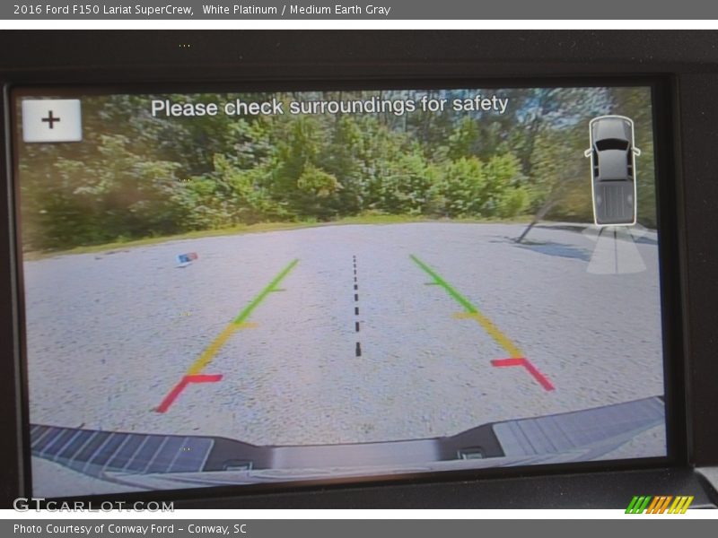White Platinum / Medium Earth Gray 2016 Ford F150 Lariat SuperCrew