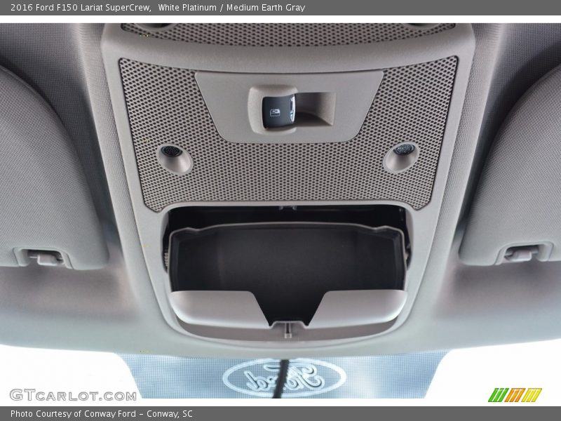 White Platinum / Medium Earth Gray 2016 Ford F150 Lariat SuperCrew