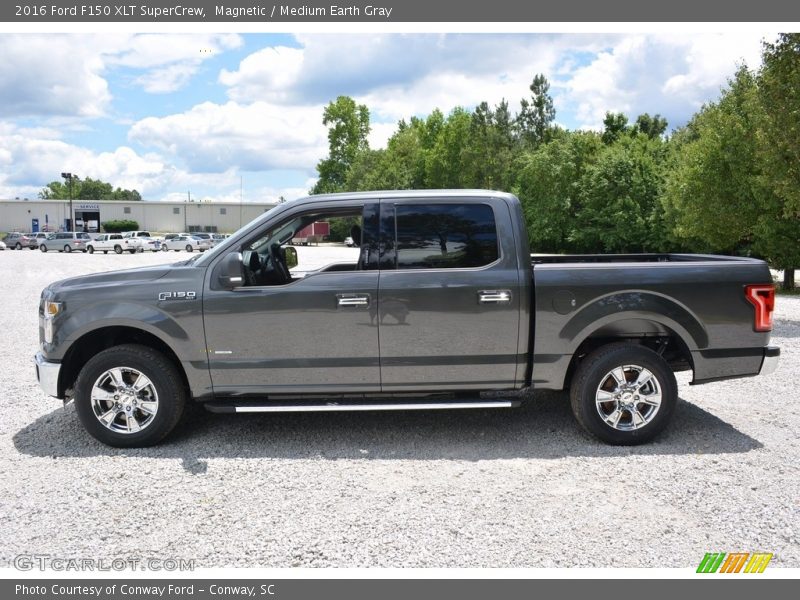 Magnetic / Medium Earth Gray 2016 Ford F150 XLT SuperCrew