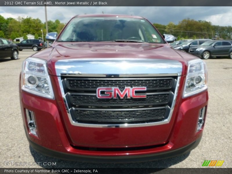 Merlot Jewel Metallic / Jet Black 2012 GMC Terrain SLE AWD