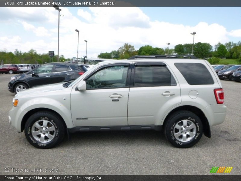 Light Sage Metallic / Charcoal 2008 Ford Escape Limited 4WD