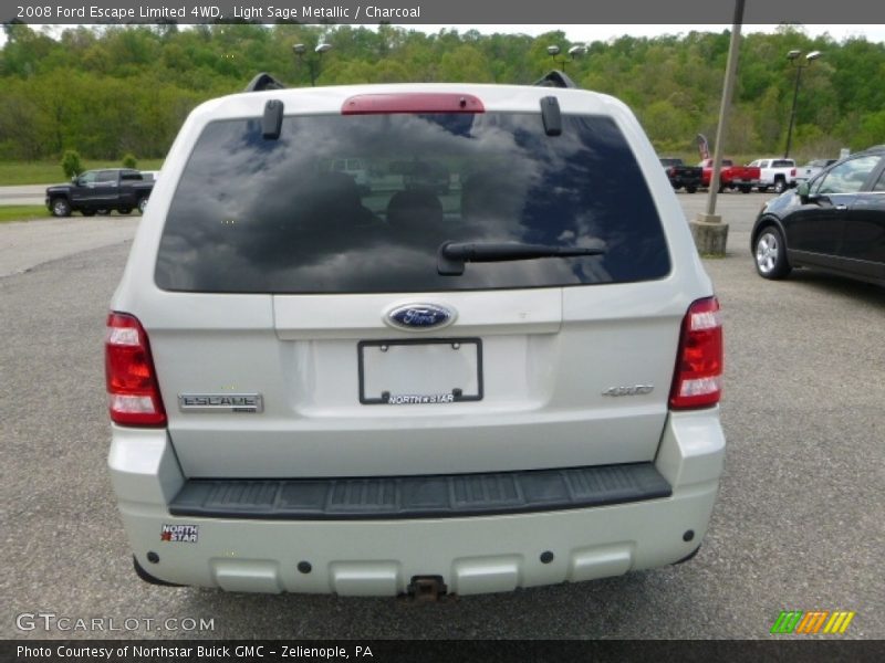 Light Sage Metallic / Charcoal 2008 Ford Escape Limited 4WD