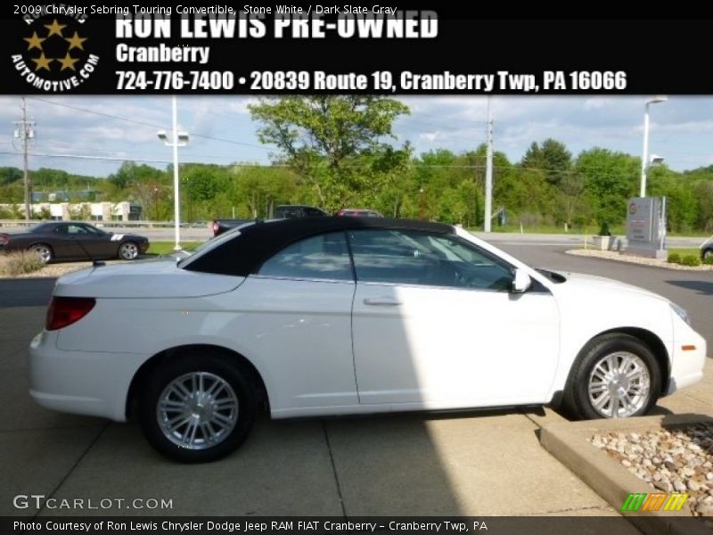 Stone White / Dark Slate Gray 2009 Chrysler Sebring Touring Convertible