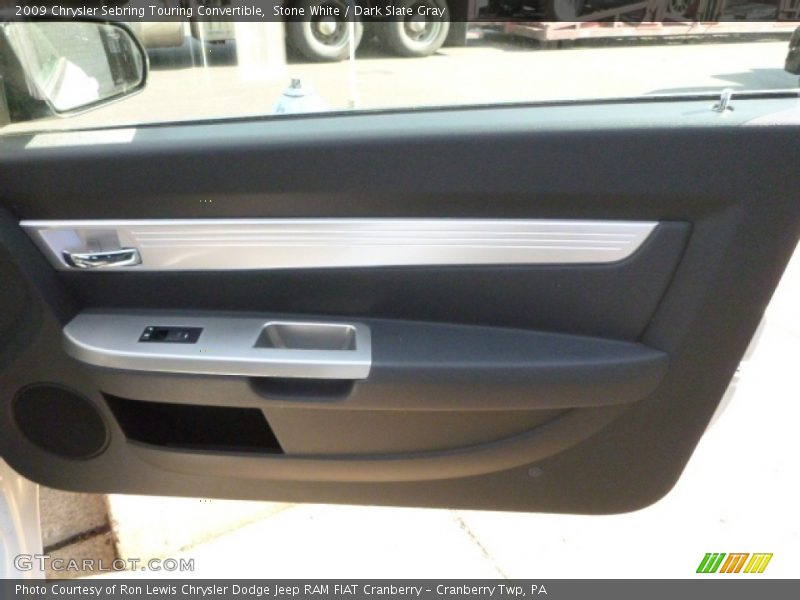 Stone White / Dark Slate Gray 2009 Chrysler Sebring Touring Convertible