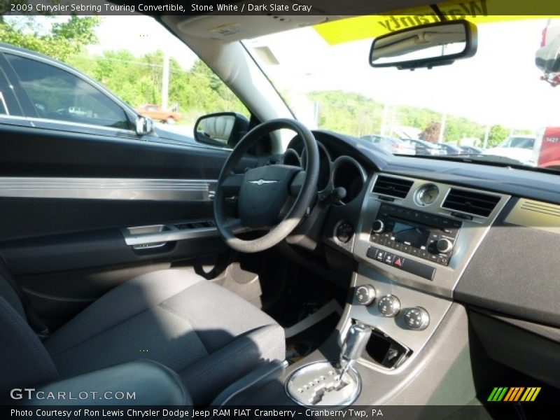 Stone White / Dark Slate Gray 2009 Chrysler Sebring Touring Convertible