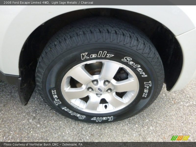 Light Sage Metallic / Charcoal 2008 Ford Escape Limited 4WD