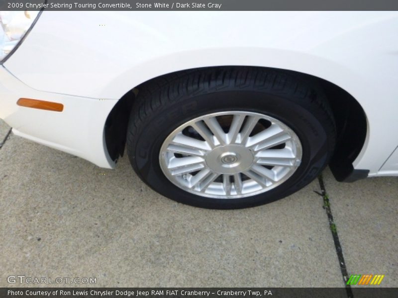 Stone White / Dark Slate Gray 2009 Chrysler Sebring Touring Convertible