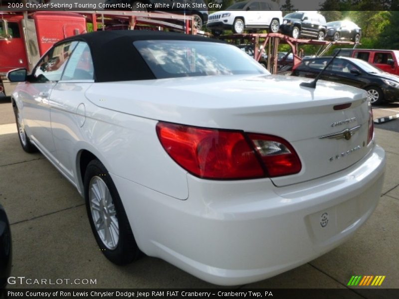 Stone White / Dark Slate Gray 2009 Chrysler Sebring Touring Convertible