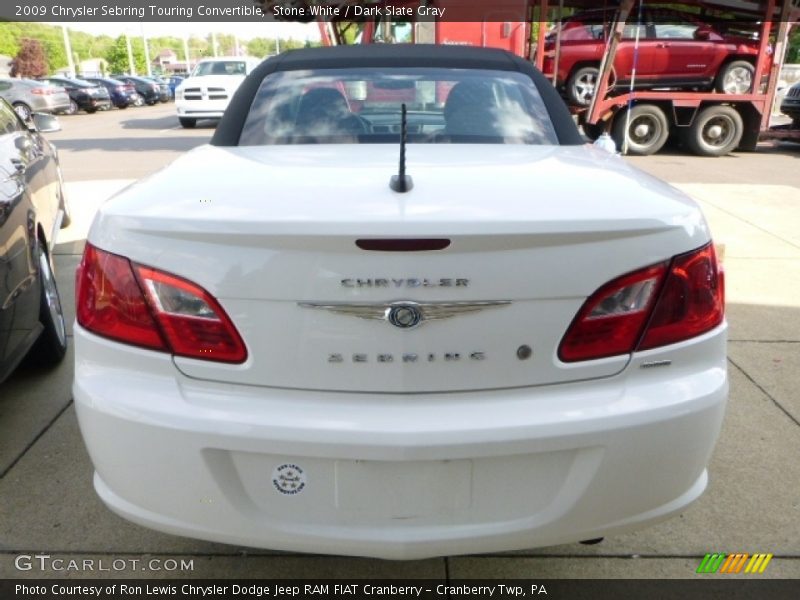 Stone White / Dark Slate Gray 2009 Chrysler Sebring Touring Convertible