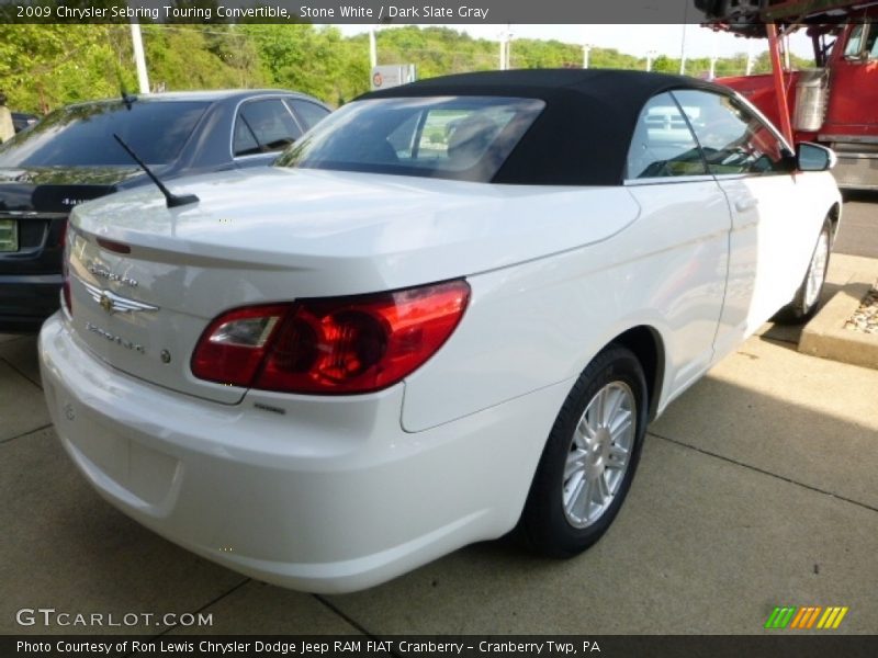 Stone White / Dark Slate Gray 2009 Chrysler Sebring Touring Convertible
