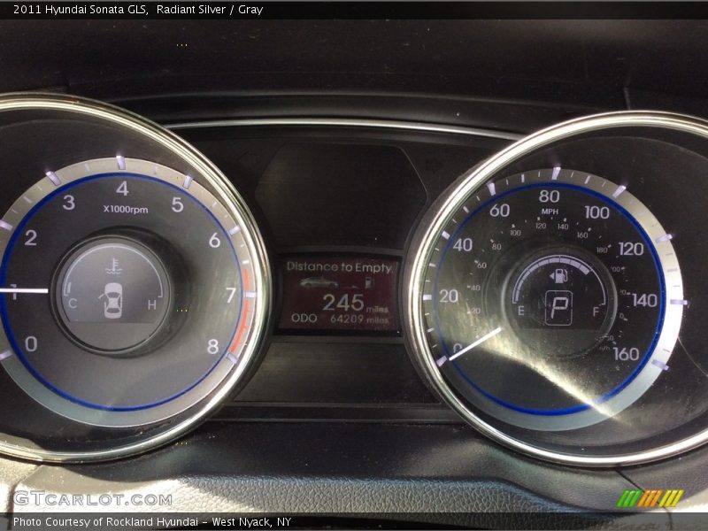 Radiant Silver / Gray 2011 Hyundai Sonata GLS
