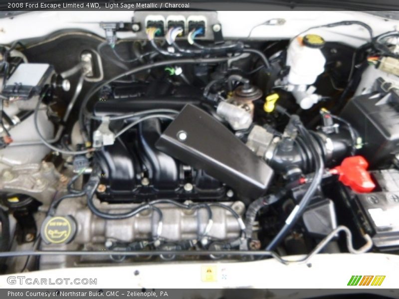 Light Sage Metallic / Charcoal 2008 Ford Escape Limited 4WD