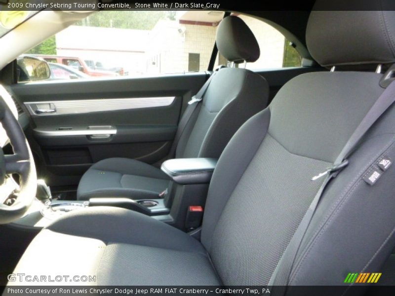 Stone White / Dark Slate Gray 2009 Chrysler Sebring Touring Convertible