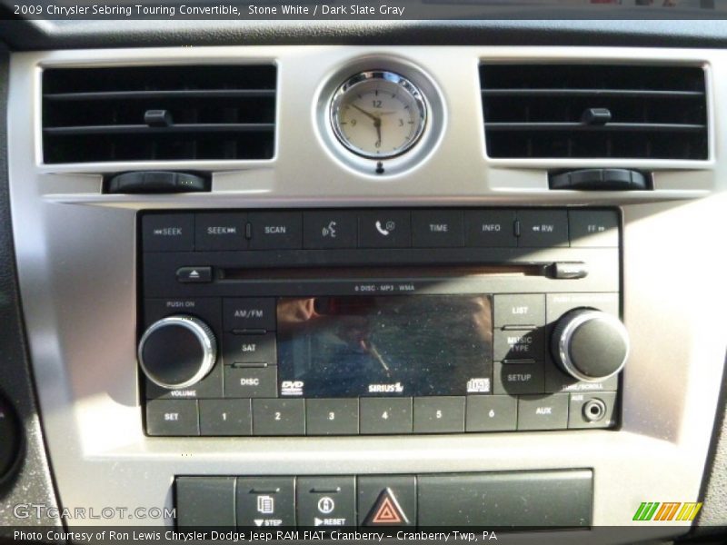 Stone White / Dark Slate Gray 2009 Chrysler Sebring Touring Convertible