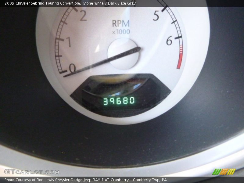 Stone White / Dark Slate Gray 2009 Chrysler Sebring Touring Convertible