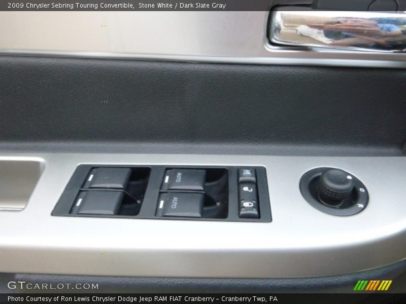 Stone White / Dark Slate Gray 2009 Chrysler Sebring Touring Convertible