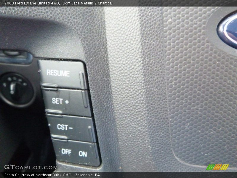 Light Sage Metallic / Charcoal 2008 Ford Escape Limited 4WD