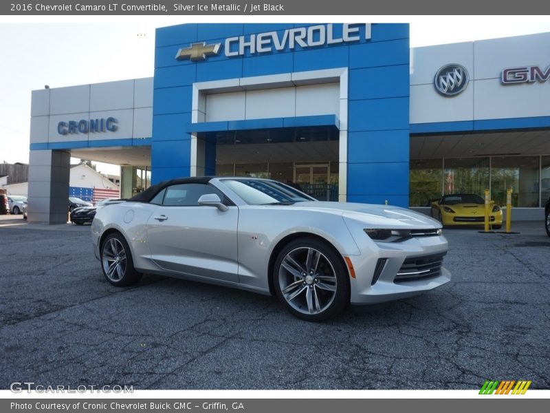Silver Ice Metallic / Jet Black 2016 Chevrolet Camaro LT Convertible