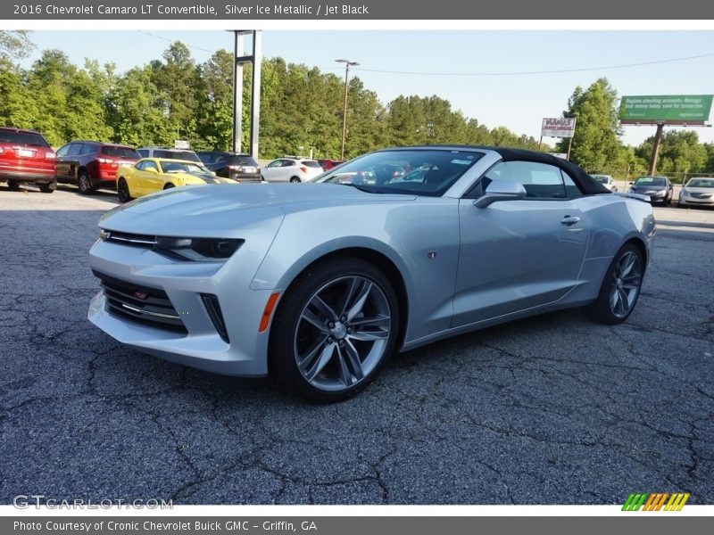 Silver Ice Metallic / Jet Black 2016 Chevrolet Camaro LT Convertible