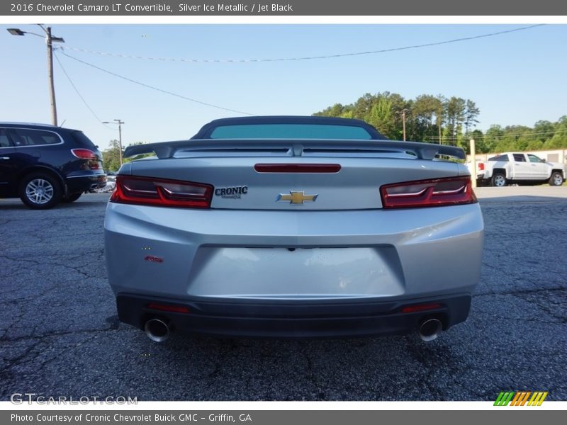 Silver Ice Metallic / Jet Black 2016 Chevrolet Camaro LT Convertible