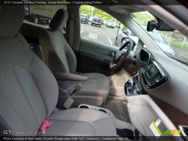 Velvet Red Pearl / Cognac/Alloy/Toffee 2017 Chrysler Pacifica Touring