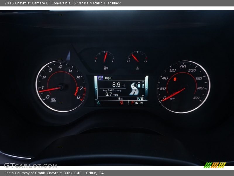 Silver Ice Metallic / Jet Black 2016 Chevrolet Camaro LT Convertible