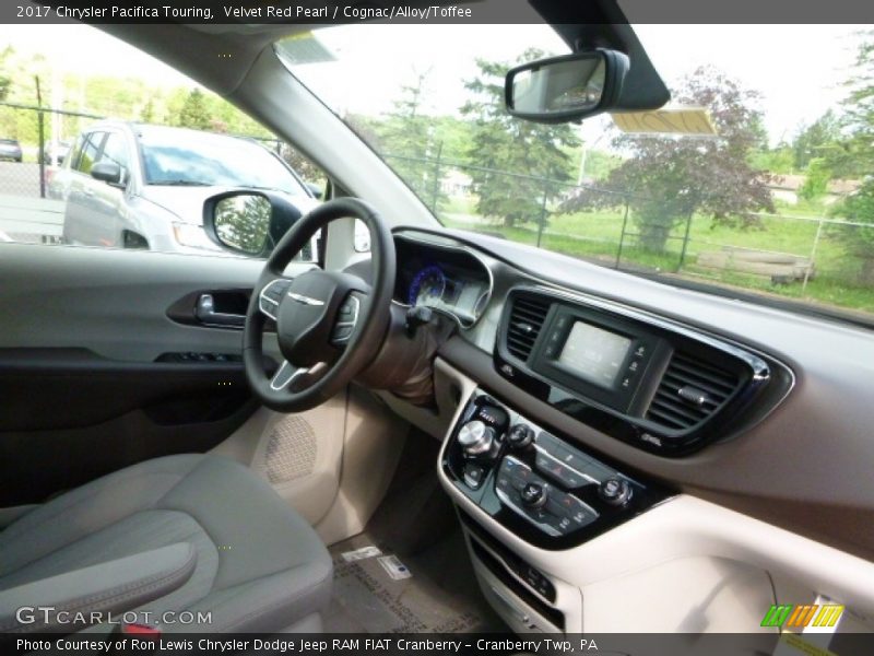 Velvet Red Pearl / Cognac/Alloy/Toffee 2017 Chrysler Pacifica Touring