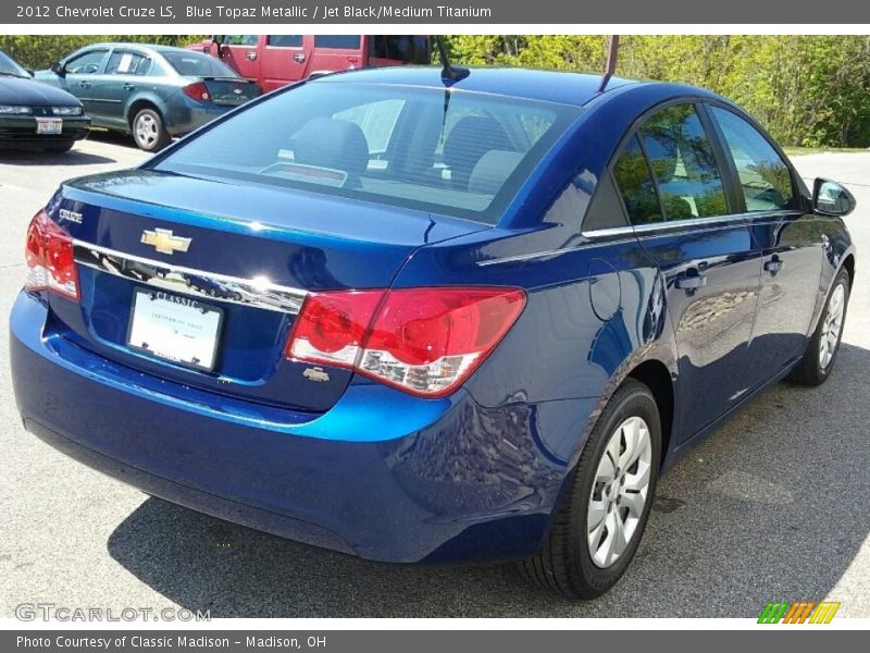 Blue Topaz Metallic / Jet Black/Medium Titanium 2012 Chevrolet Cruze LS