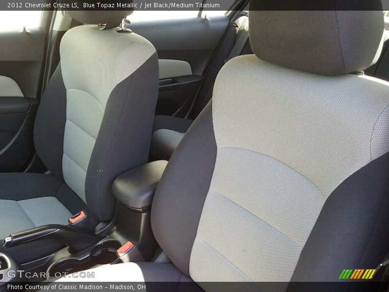 Blue Topaz Metallic / Jet Black/Medium Titanium 2012 Chevrolet Cruze LS